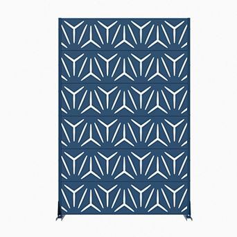 6 x 4 ft Outdoor Screen Enclosures Gray Star Shaped Rectangular Galvanized Steel Panels