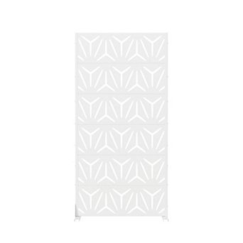 6 x 3 ft Outdoor Screen Enclosures Starry Geometric Rectangular Galvanized Steel Panels