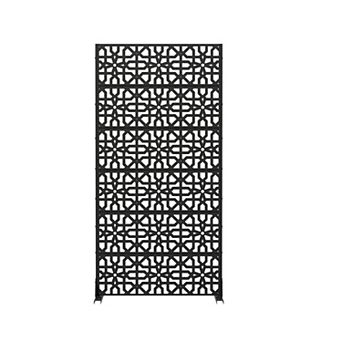 6 x 3 ft Outdoor Screen Enclosures Starry Geometric Rectangular Galvanized Steel Panels
