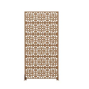 6 x 3 ft Outdoor Screen Enclosures Starry Geometric Rectangular Galvanized Steel Panels