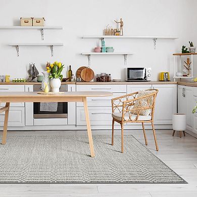 Luxe Weavers Modern Checkered Geometric Area Rug