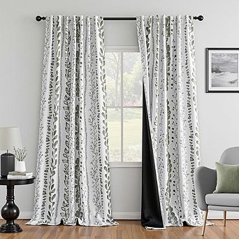 Blackout Sage Green Curtains, Thermal Rod Pocket Window Drapes