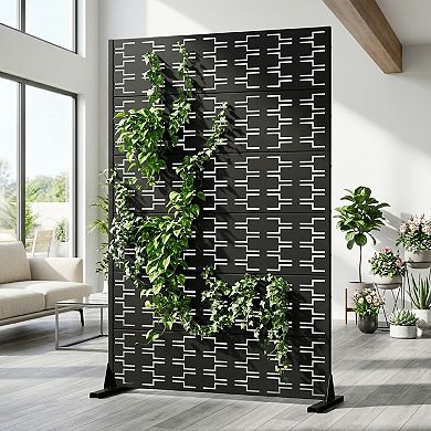6 x 4 ft Outdoor Screen Enclosures White Rectangular brick shape Galvanized Steel Panels