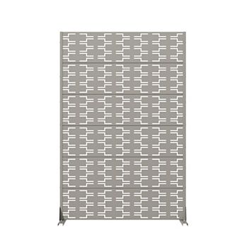 6 x 4 ft Outdoor Screen Enclosures White Rectangular brick shape Galvanized Steel Panels