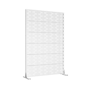 6 x 4 ft Outdoor Screen Enclosures White Rectangular brick shape Galvanized Steel Panels