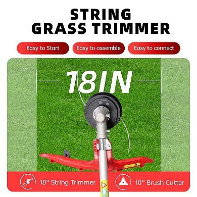 YIORTWO 58CC Gas String Trimmer Brush Cutter 2-Stroke Weed Eater EPA