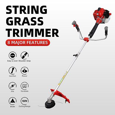 YIORTWO 58CC Gas String Trimmer Brush Cutter 2-Stroke Weed Eater EPA
