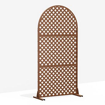 6 x 3 ft Outdoor Screen Enclosures Three White Laurence Arched Galvanized Steel Panels