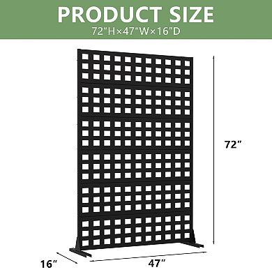 6 x 4 ft Outdoor Screen Enclosures Gray Square Rectangular Galvanized Steel Panels