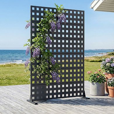 6 x 4 ft Outdoor Screen Enclosures Gray Square Rectangular Galvanized Steel Panels