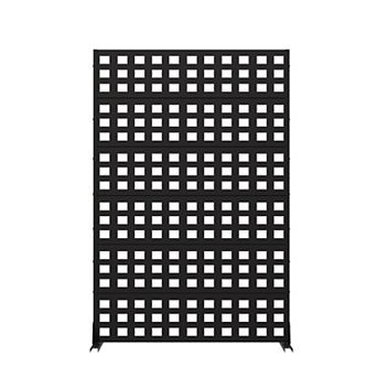 6 x 4 ft Outdoor Screen Enclosures Gray Square Rectangular Galvanized Steel Panels
