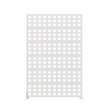 6 x 4 ft Outdoor Screen Enclosures Gray Square Rectangular Galvanized Steel Panels