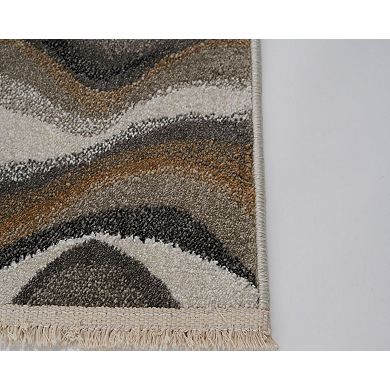 Luxe Weavers Wavy Abstract Patterned Area Rug