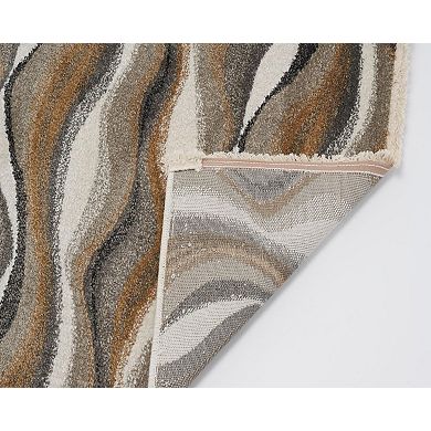 Luxe Weavers Wavy Abstract Patterned Area Rug
