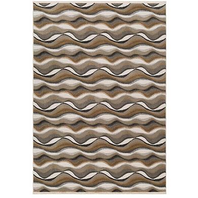 Luxe Weavers Wavy Abstract Patterned Area Rug