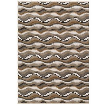Luxe Weavers Wavy Abstract Patterned Area Rug
