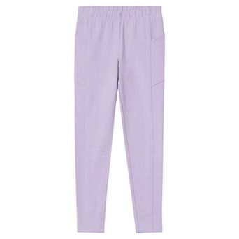 Girl's 16-20 Lands' End Tough Cotton Ankle Leggings with Pockets in Regular and Plus Size