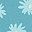 Floral Baltic Teal