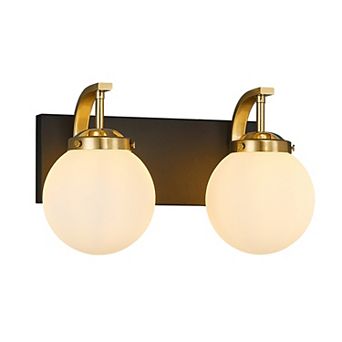 Two Lights Mirror Mounted Vanity Lamp Modern Indoor Lighting Fixture