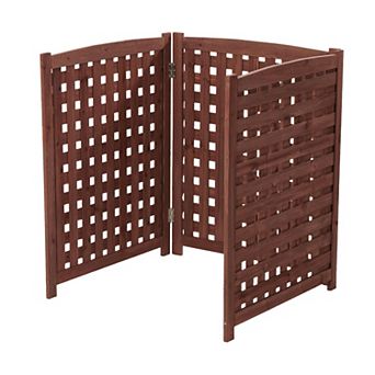 3-Panel 32" W x 38" H Outdoor Air Conditioner Fence Screen