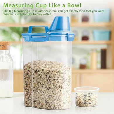 35 Lb Airtight Rice and Dry Food Storage Container with Measuring Cup BPA-Free