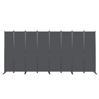 TOEMOA 8-Panel Folding Freestanding Privacy Screen Room Divider for Home Office Use