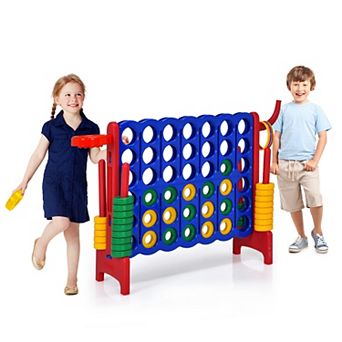 3-in-1 4-to-Score Yard Game With Basketball and Ring Toss