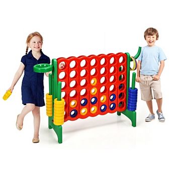 3-in-1 4-to-Score Yard Game With Basketball and Ring Toss