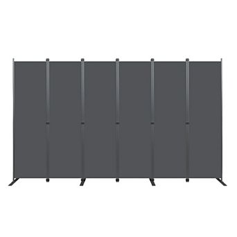 TOEMOA 6-Panel Folding Freestanding Privacy Screen Indoor Room Partition
