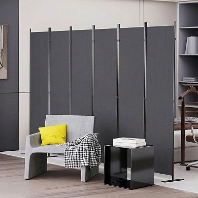 TOEMOA 6-Panel Folding Freestanding Privacy Screen Indoor Room Partition