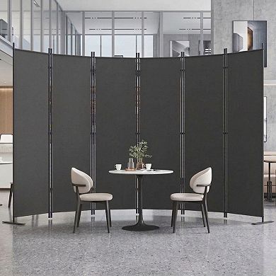 TOEMOA 6-Panel Folding Freestanding Privacy Screen Indoor Room Partition