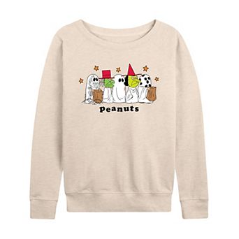 Women's Peanuts Halloween French Terry Long Sleeve Tee