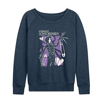 Women's Edward Scissorhands Gothic Portrait French Terry Long Sleeve Tee