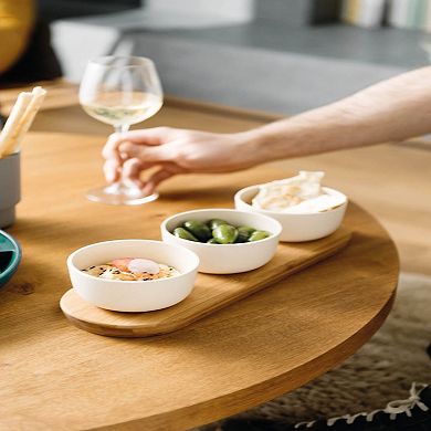 BergHOFF Leo 7-Piece Bamboo Covered Appetizer Set, 0.29-qt.