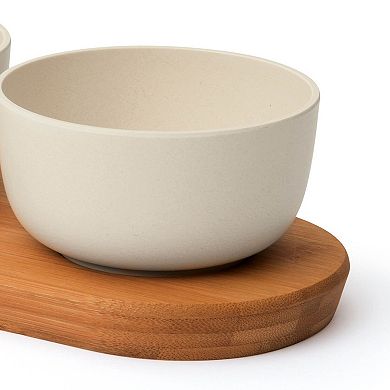BergHOFF Leo 7-Piece Bamboo Covered Appetizer Set, 0.29-qt.