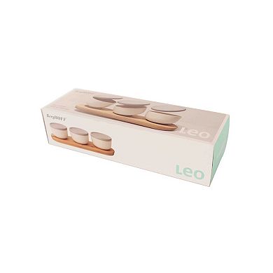 BergHOFF Leo 7-Piece Bamboo Covered Appetizer Set, 0.29-qt.