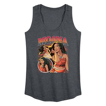 Women's Disney's Moana Bootleg Graphic Racerback Tank Top