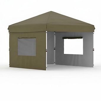 Canopy Tent with Sidewalls Portable Outdoor Shelter Waterproof UV Protection Event Tent