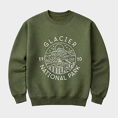 Glacier National Park - Men's Graphic Sweatshirt