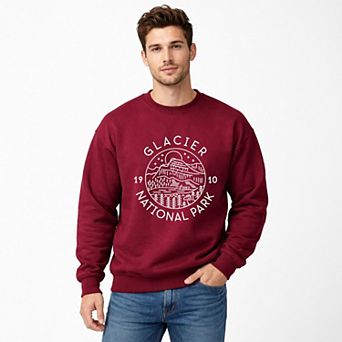 Glacier National Park - Men's Graphic Sweatshirt