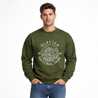 Glacier National Park - Men's Graphic Sweatshirt