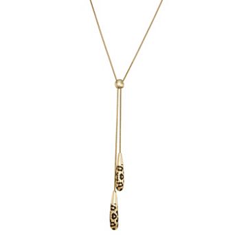 Nine West Gold Tone Lariat Necklace