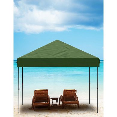 10x10 FT Pop Up Canopy, 210D Oxford, Rust-Proof, 3 Heights, UV, Roller Bag