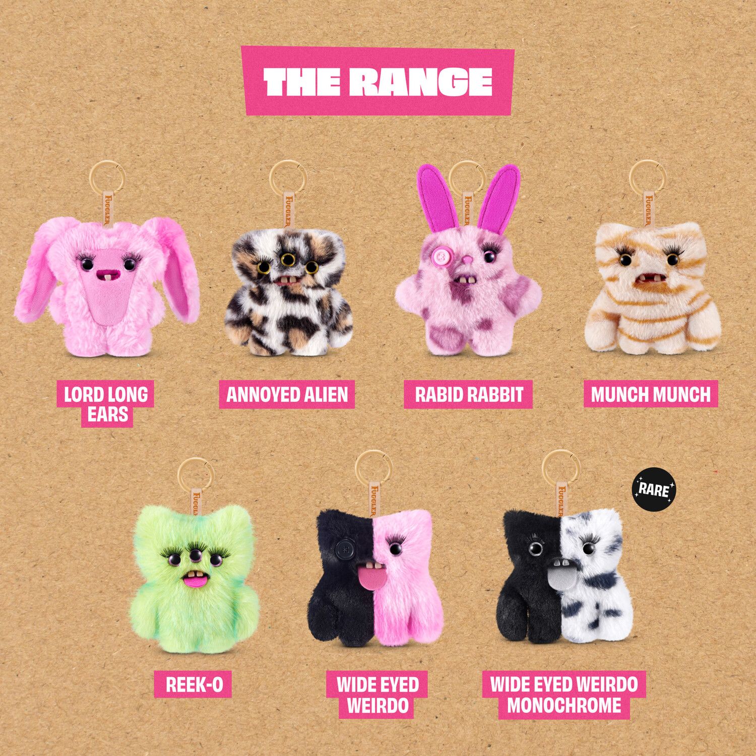 Брелок Fuggler Baddies 5-inch Plush Bag Charm by Zuru - Styles May Vary для малышей — фото 6
