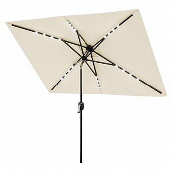 9ft Patio Umbrella with Crank Lift & Push Button Tilt, UV Protection for Outdoor Patio