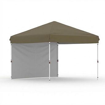 10x10 Pop Up Canopy, 1 Sidewall, UPF 50+, Waterproof, Roller Bag