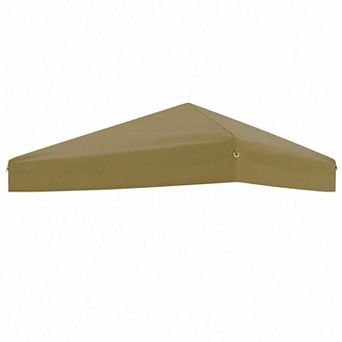 10x10ft Canopy Replacement Top with Silver Coated, Waterproof &UV Protection Cover for Outdoor Patio