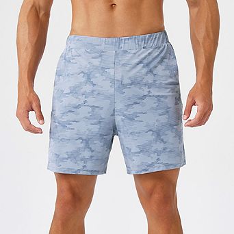 Men’s Cooling Print Athletic Shorts Stretch Quick Dry Running Shorts