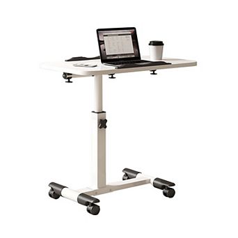 Desk with Wheels, Tilting Height Adjustable Workstation for Bed, Couch, Home Office or Hospital