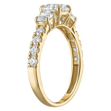 NaturaLux™ 10k Gold 1 3/4 Carat T.W. Lab-Grown Diamond Engagement Ring